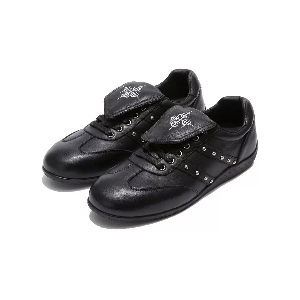 DETW Goodyear Welt Leather Cross-Pattern Rivet German Training Sneaker