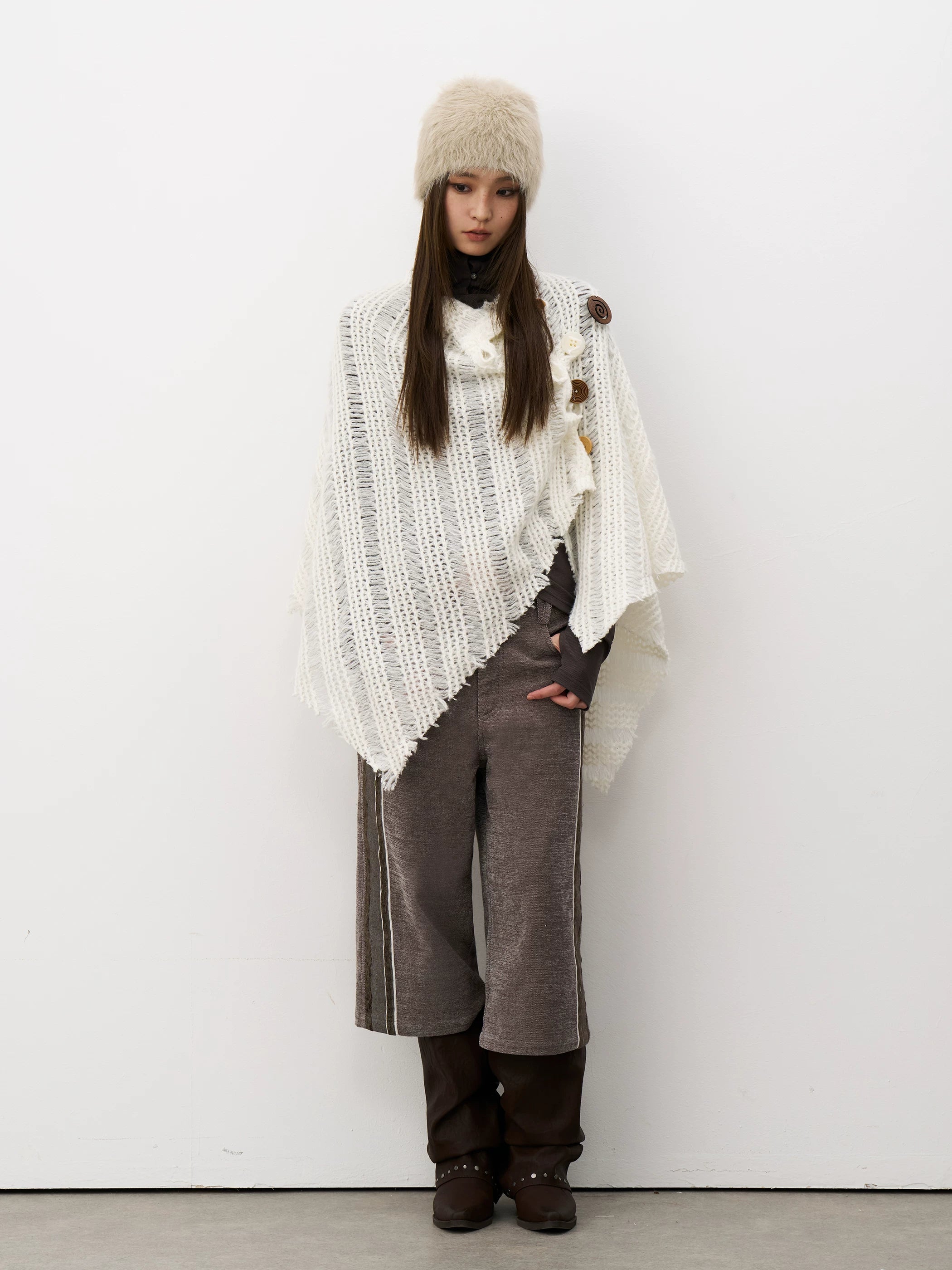 THELIGHT Casual Button Versatile Shawl