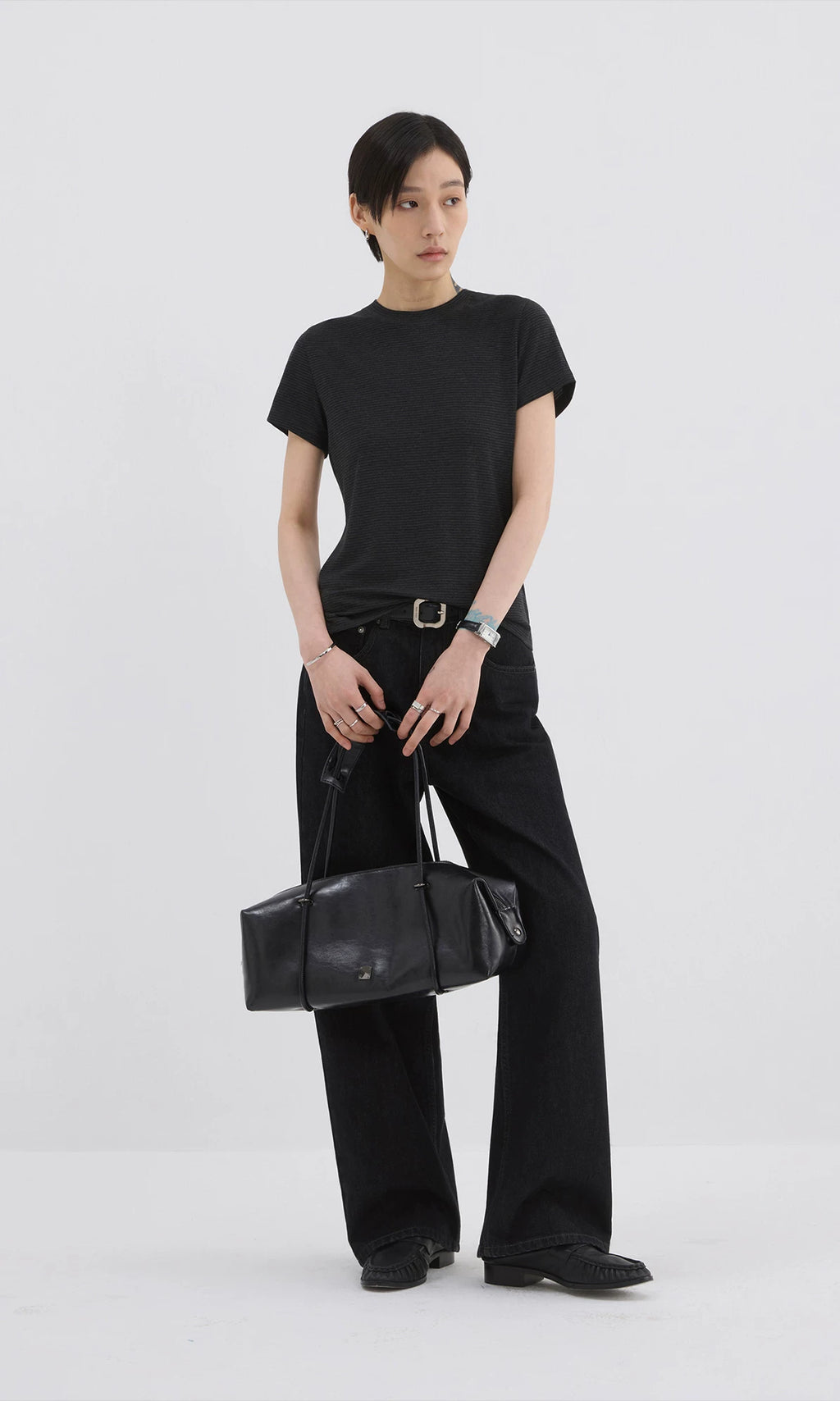 Sameuoo Vintage High Waist Straight Jeans