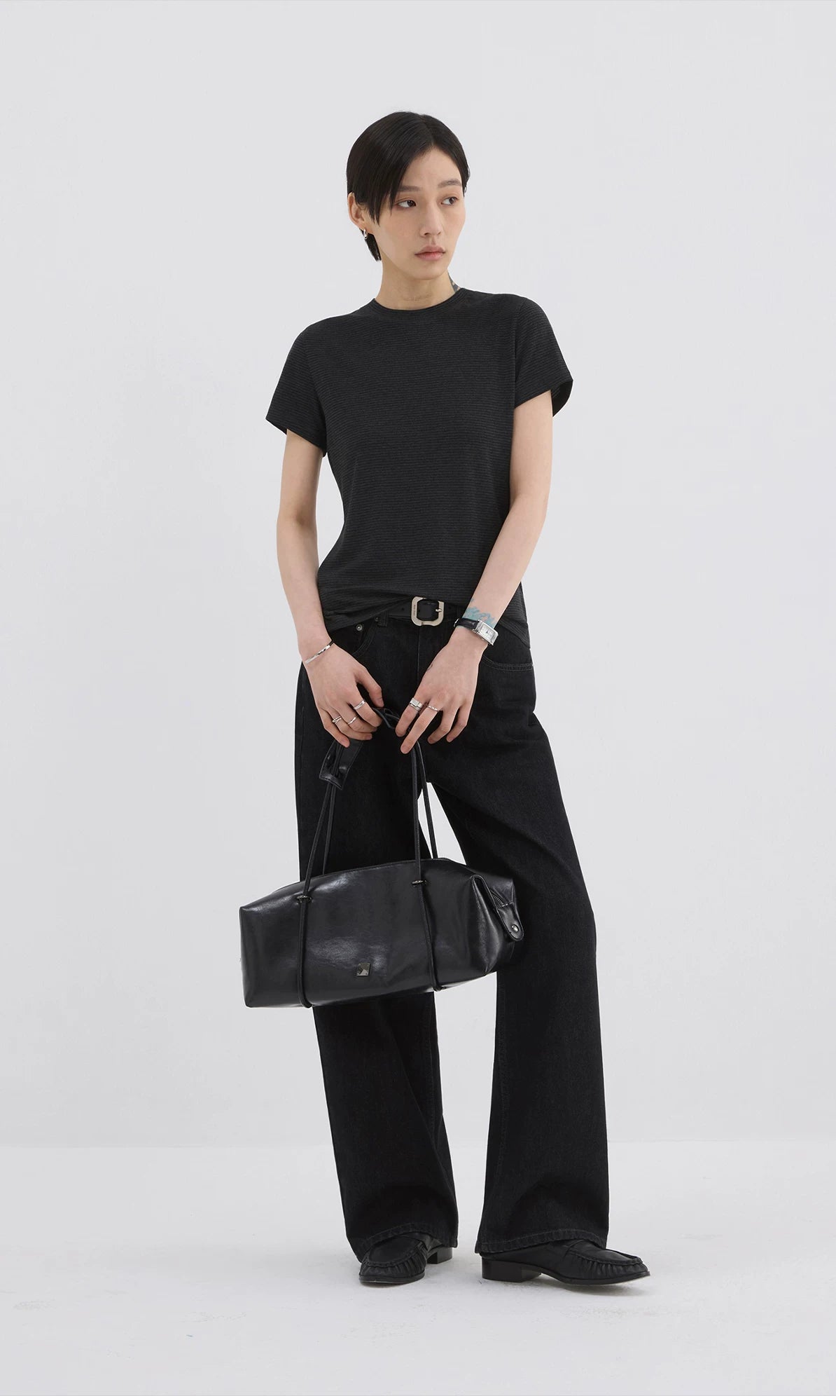 Sameuoo Vintage High Waist Straight Jeans