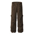 11KN Large Pocket Retro Straight Casual Trousers