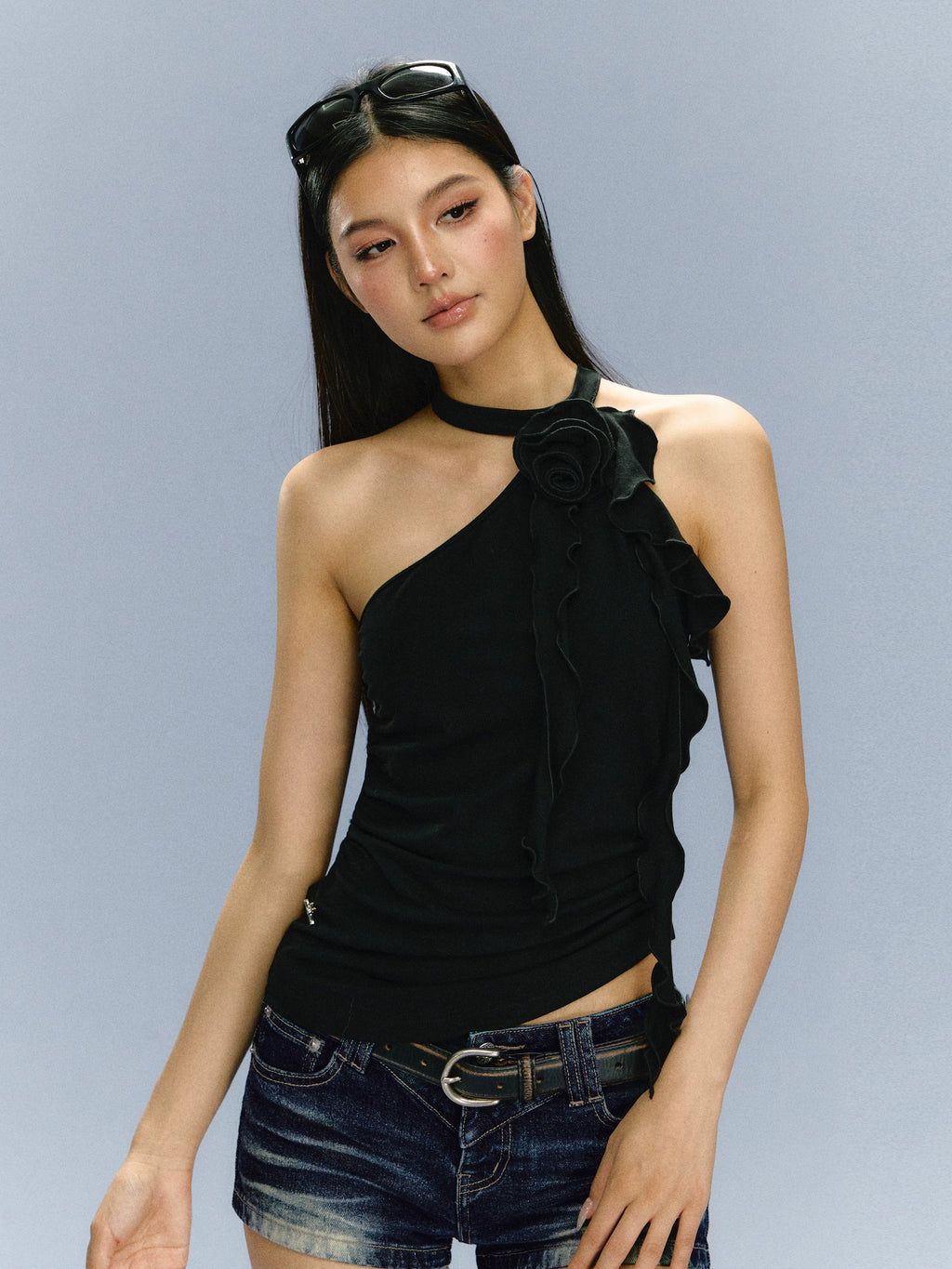 Ariseism Vintage Flower Slim Neck Sling