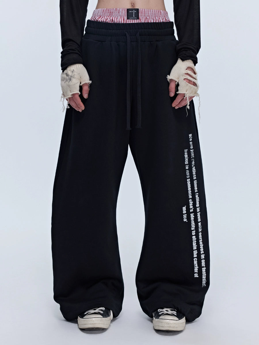 SGW "comfort zone" scimitar silhouette sweatpants