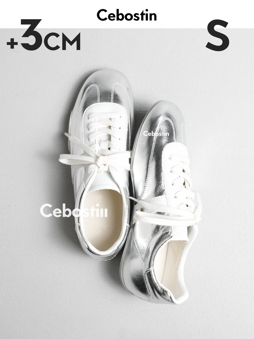 Cebostin Retro Inner Heightening Casual Shoes