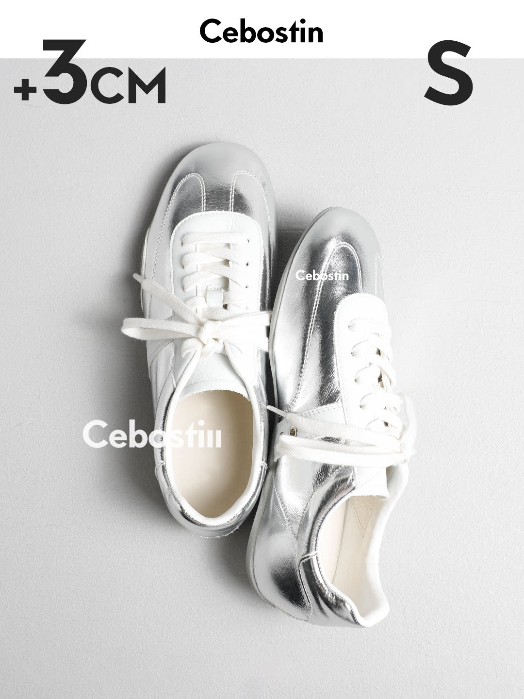 Cebostin Retro Inner Heightening Casual Shoes