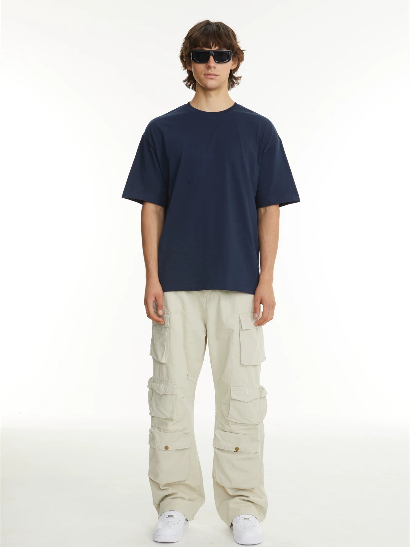BlankMap Crew Neck Loose Casual Tee