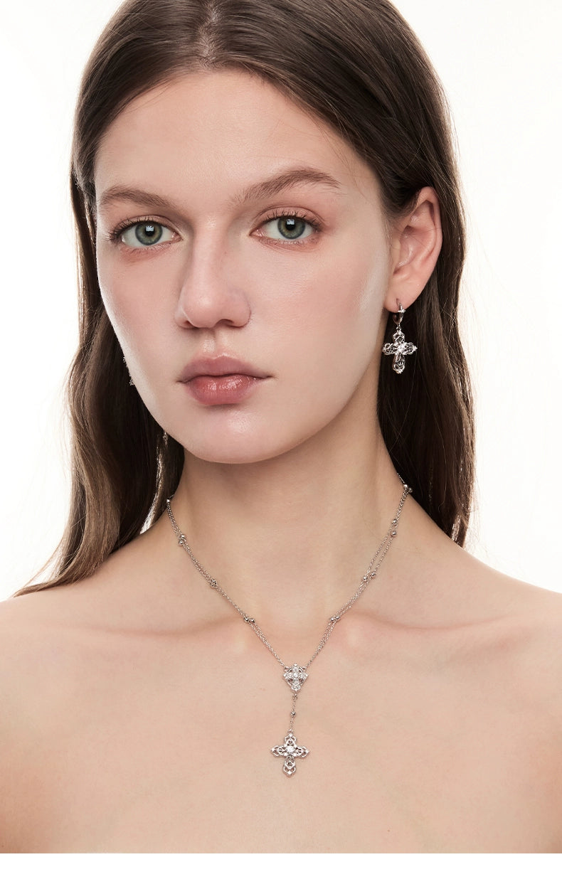 BULUBULU Pendant Cross Double Necklace