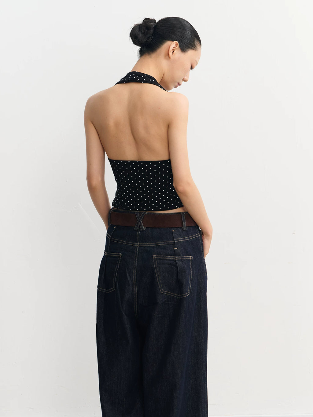 LINY LIBERTY Vintage Polka Dot Neck Sling