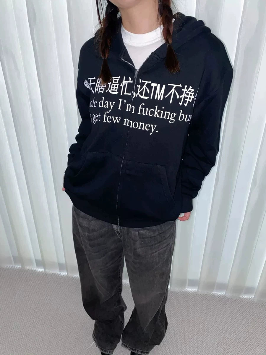 FTS Casual Fun Printed Zip Jacket