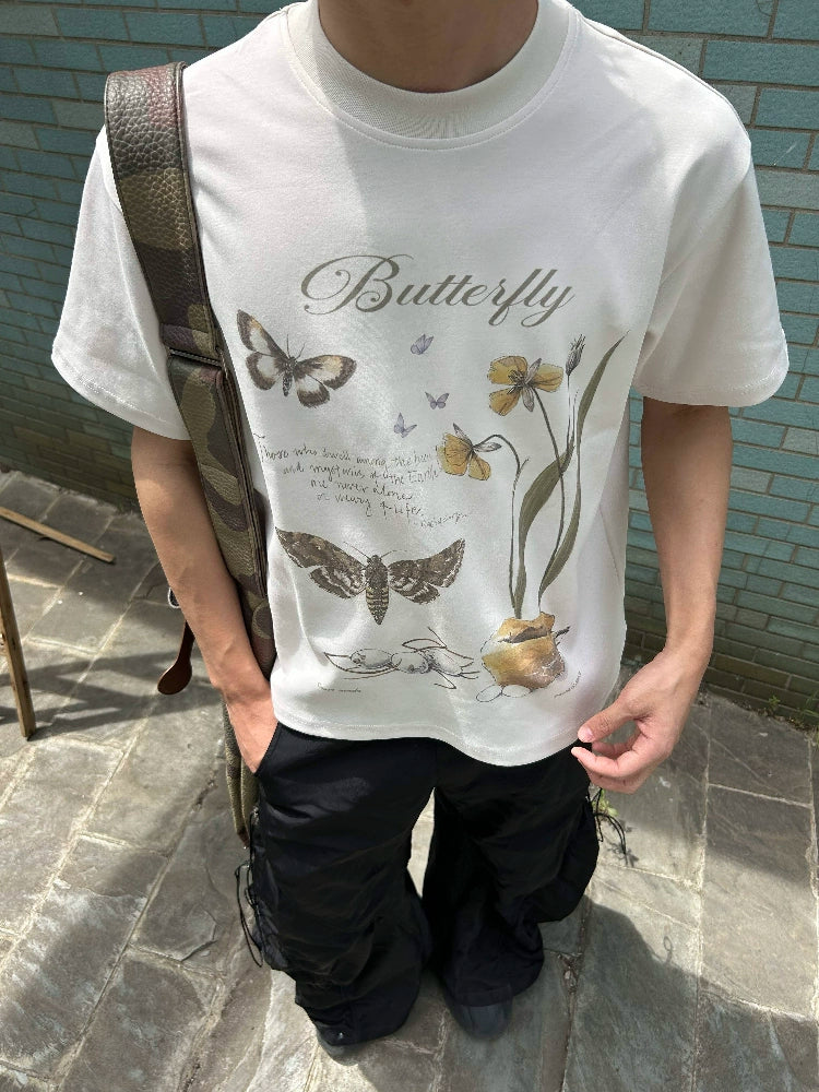 CENSMADE Reborn Butterfly Print Tee.