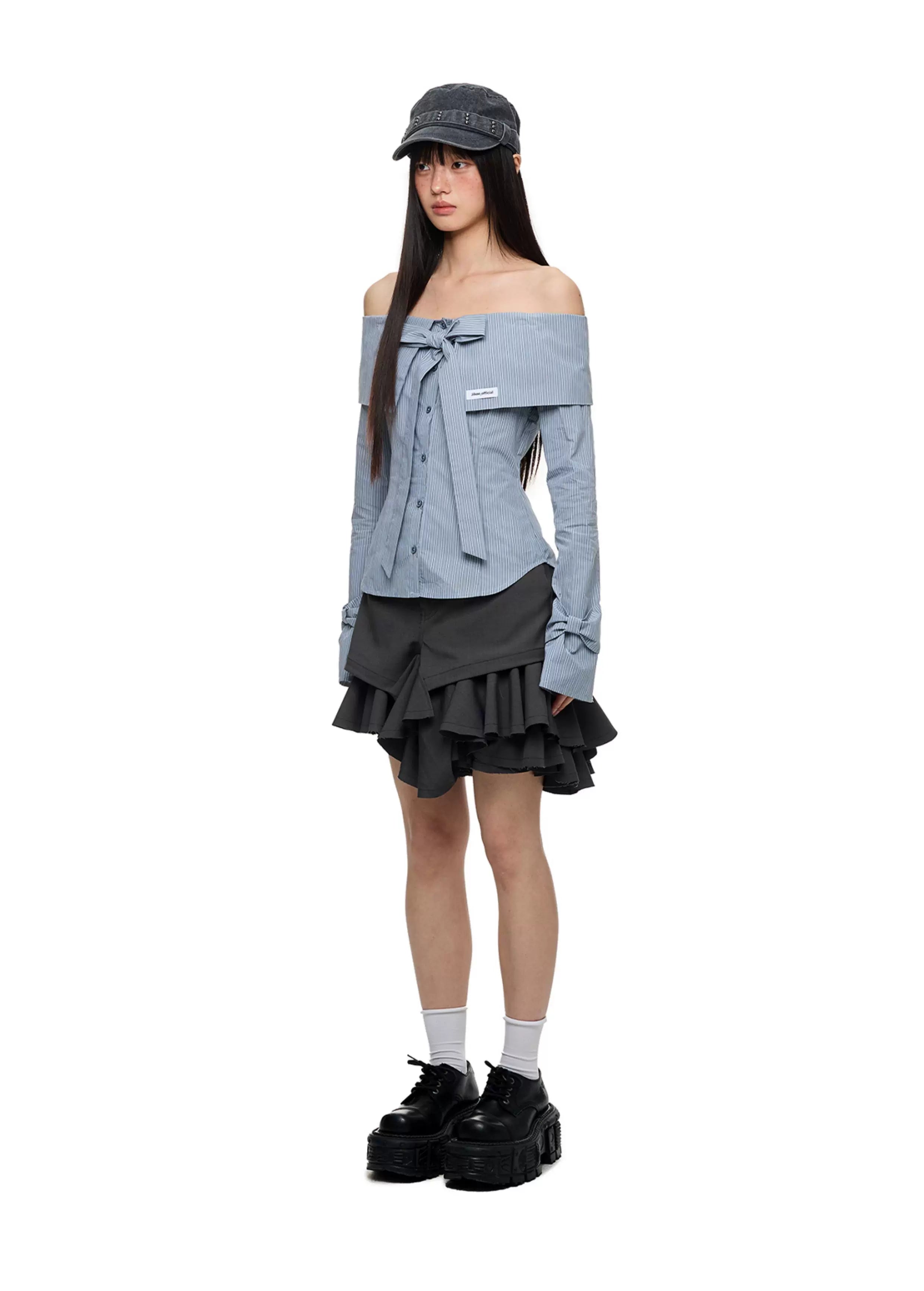 JIKOO Twill Burr Skirt