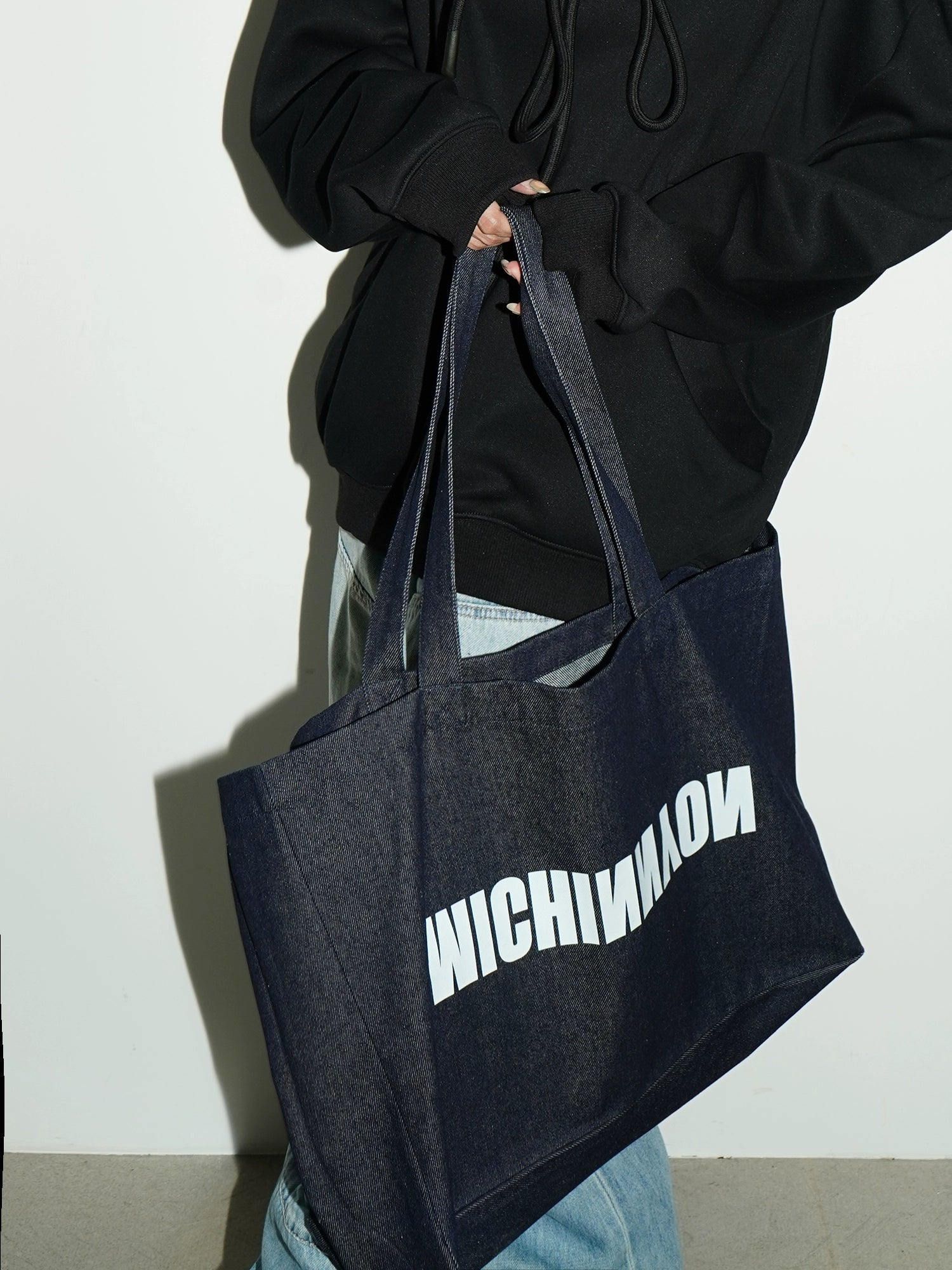 MICHINNYON Ins Street Versatile Denim Canvas Bag