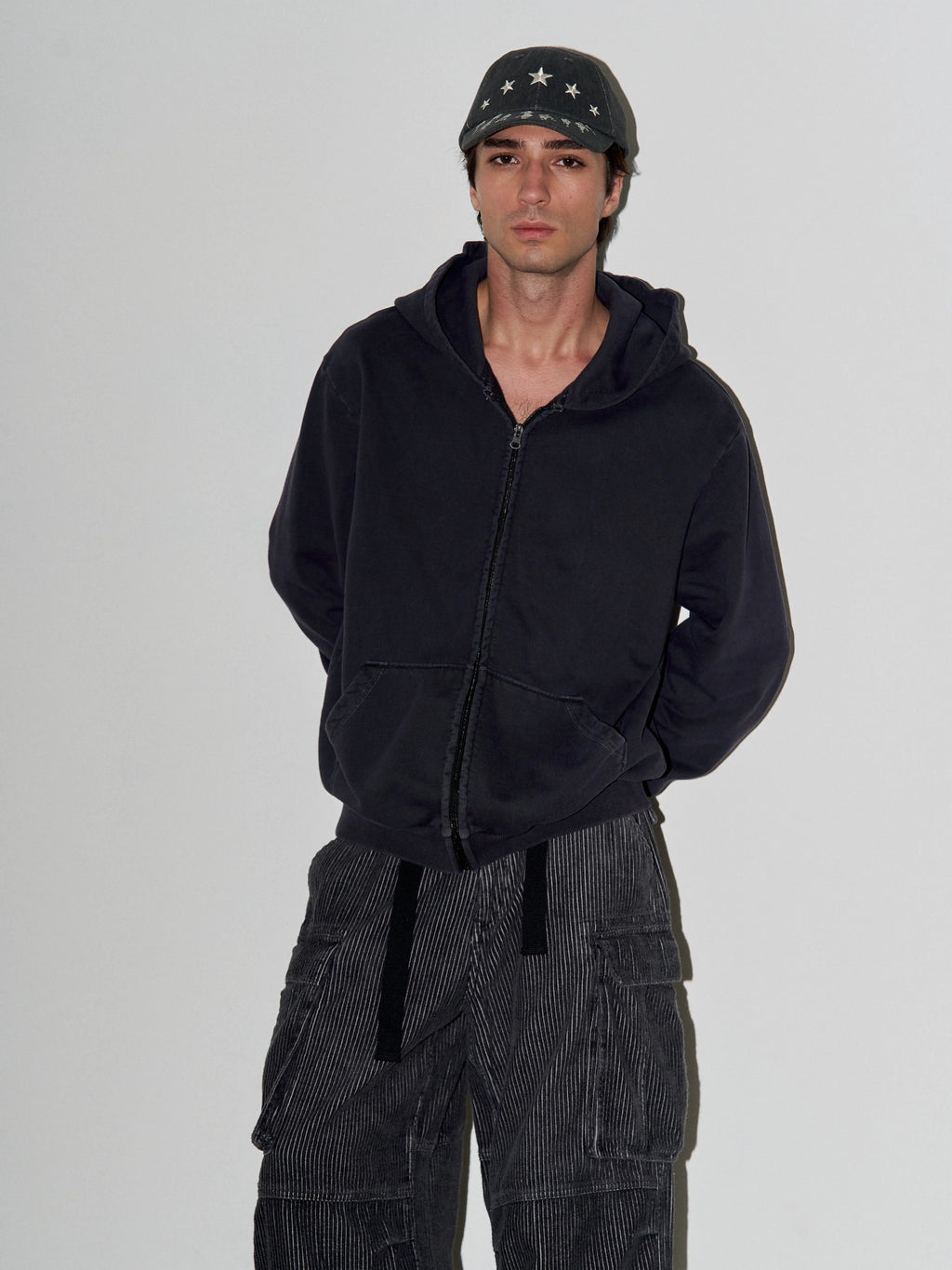 LIBERAFIT Ready-to-wear Dyed Hooded Zip Sweater