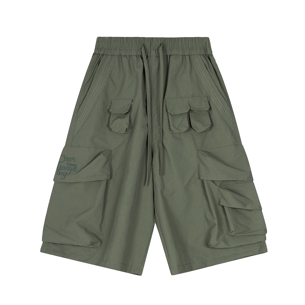 BLACKLISTS Quick-drying Multi-pocket Loose-fitting Five-point Pants