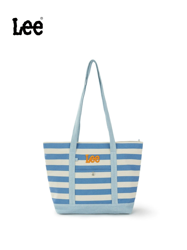 Lee Stripe Large Capacity Casual Versatile Tote Bag