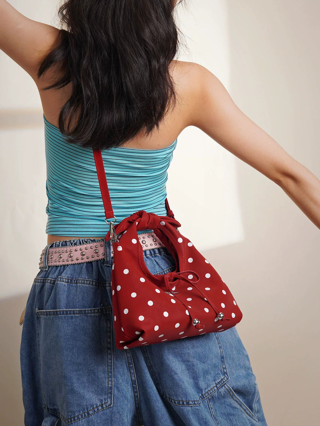 KUANGHUA Portable Polka Dot Cute Messenger Bag