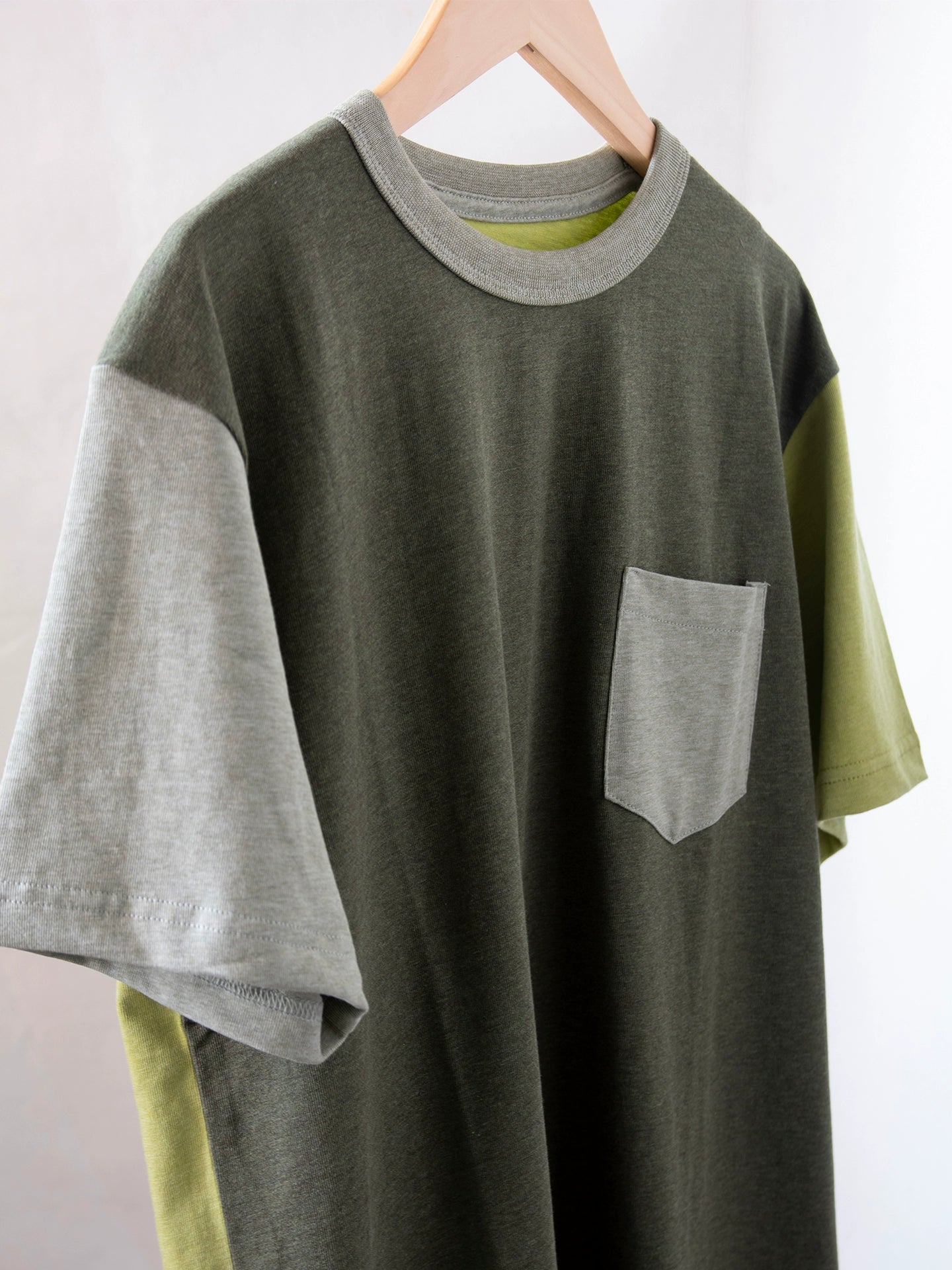 PrintAce Flower Yarn Splicing Water Retro Contrasting Tee