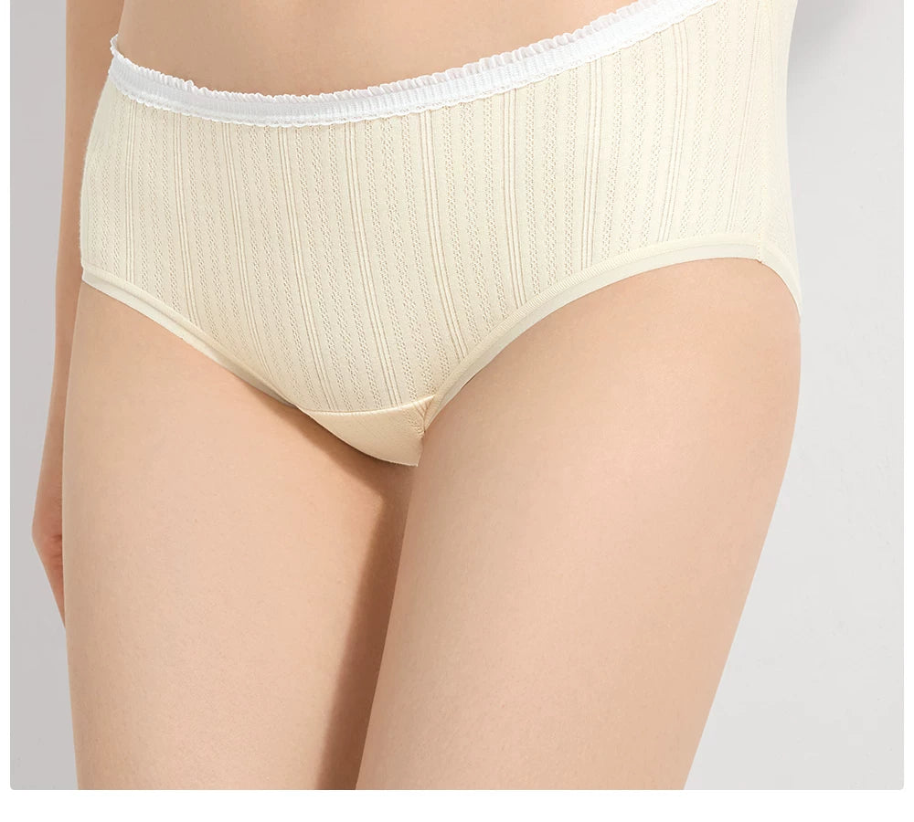 SecretWorld Bacteriostatic Mid Waist Breathable Panties