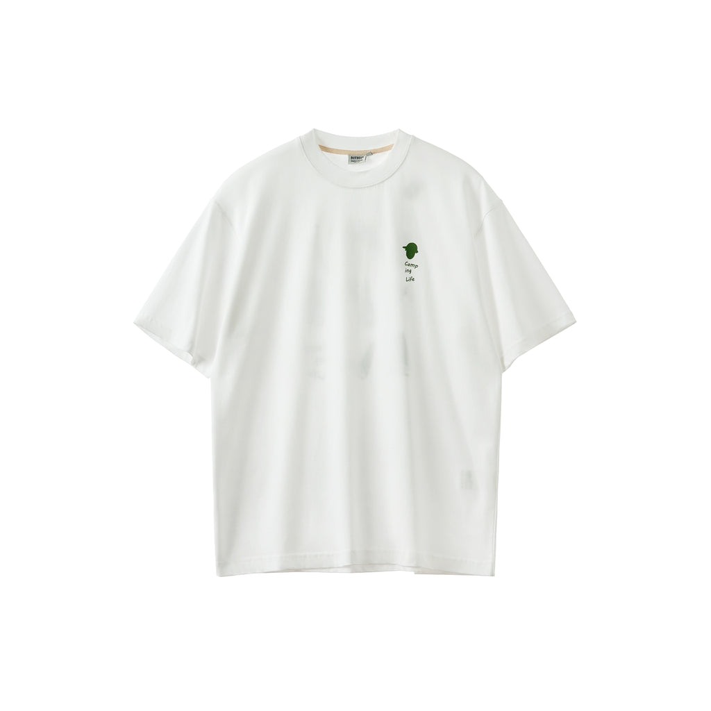 BUTTBILL Camping debris double yarn Japanese Tee