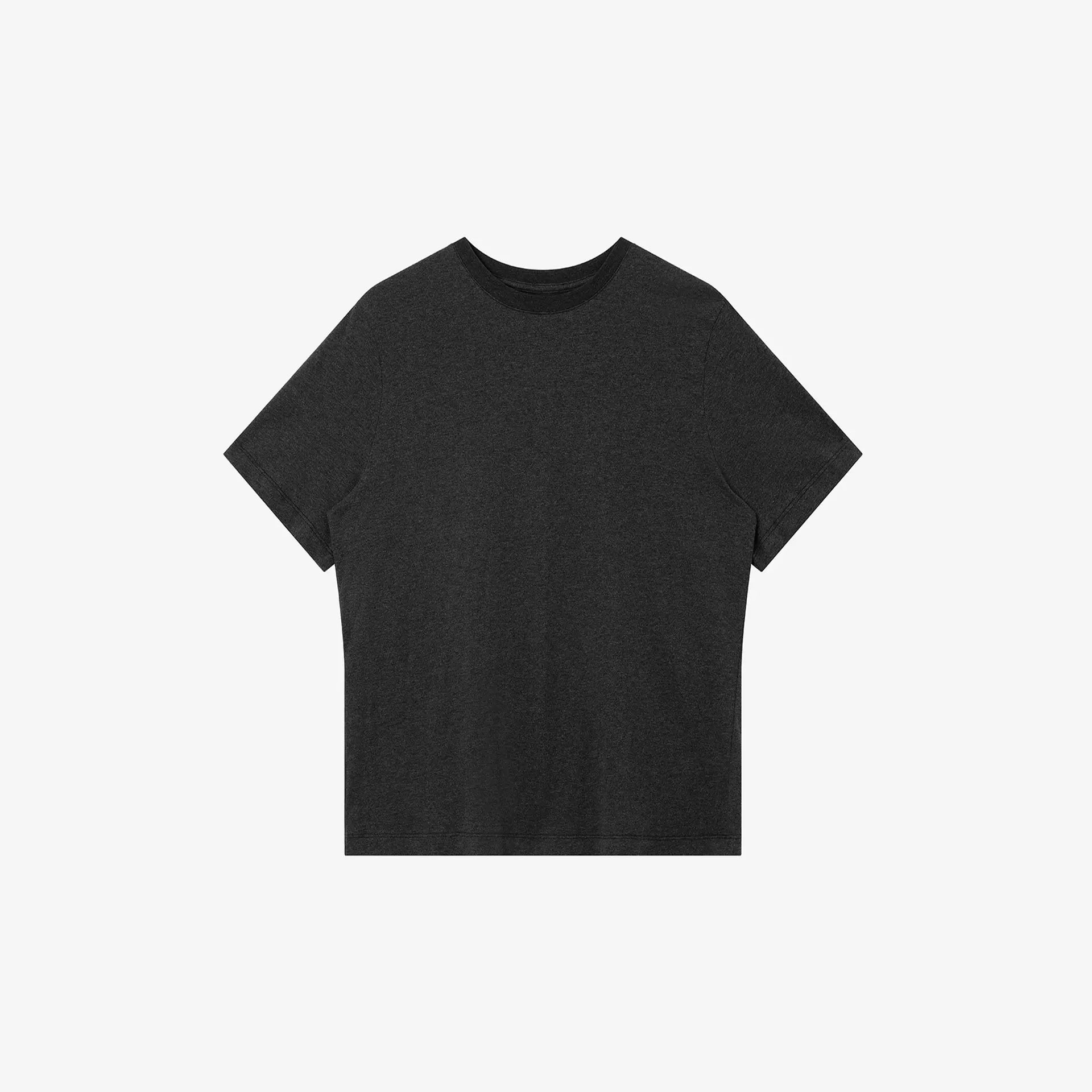 NO LOGO Soft Waxy Skin-friendly Breathable Front Shoulder Tee