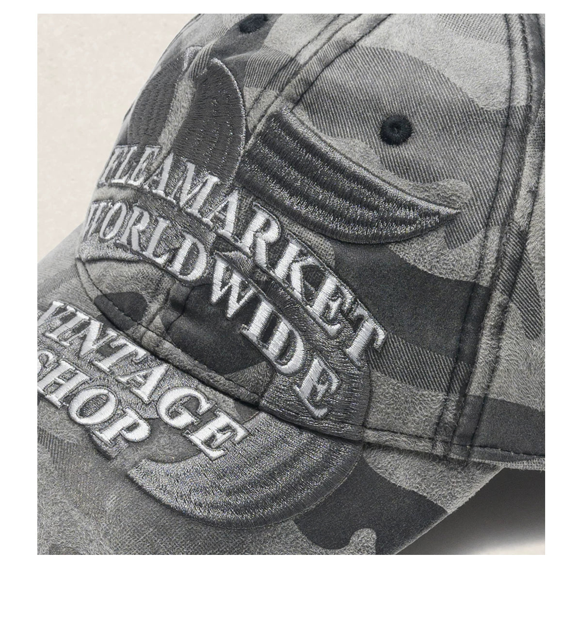 Fleamarket Camouflage Embroidered Cap