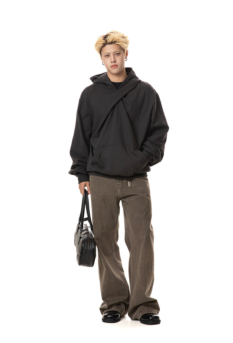 MADEEXTREME Knot pleats tailoring loose hoodie