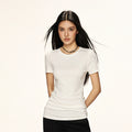 Cherry Melody | Slimming Round Neck Short Sleeve Tee