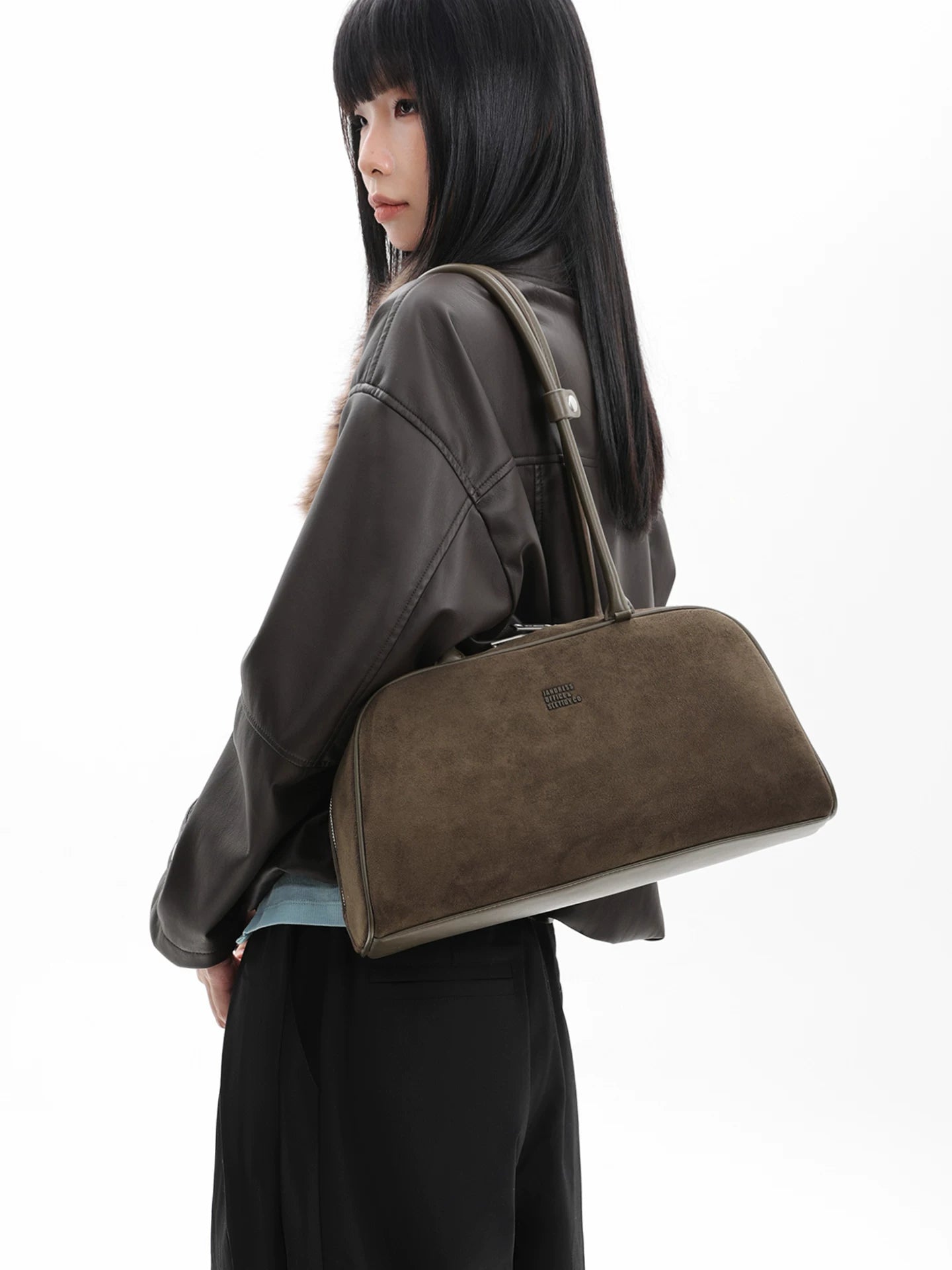 JANDRESS Suede Simple Shoulder Bag