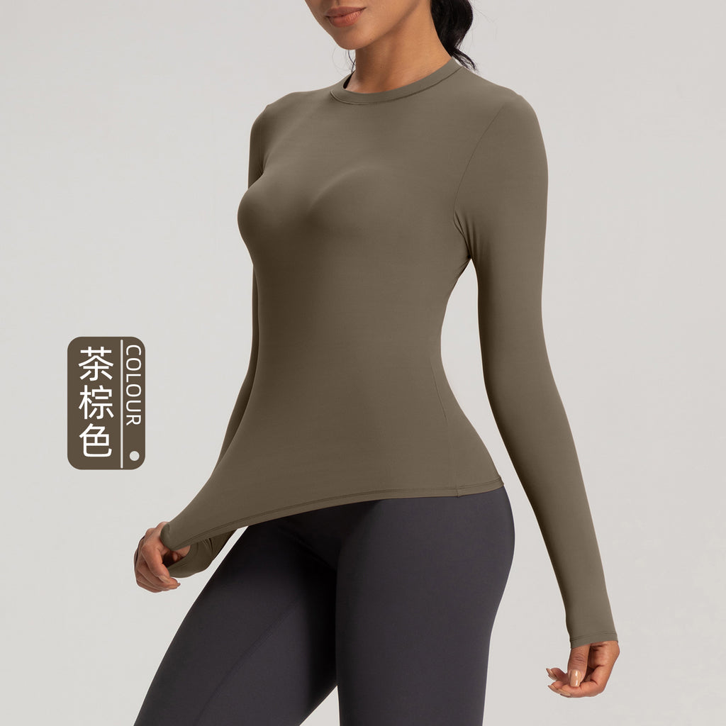 Athena Lulu High Stretch Crew Neck Sport Fitness Long Sleeve Top