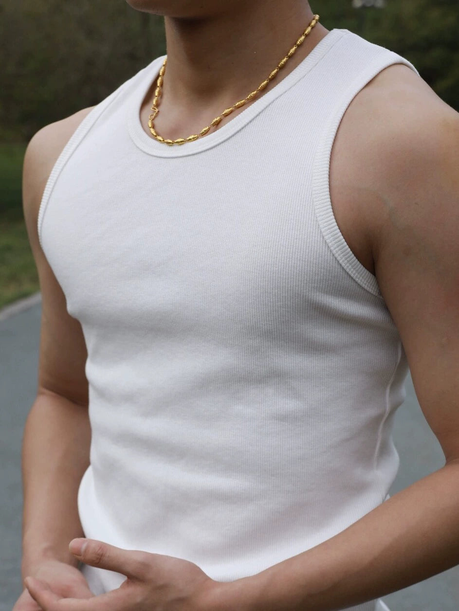 GTAL Embroidered Slim-fit Threaded Vest