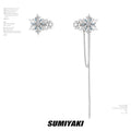 SUMIYAKI Fringed Asymmetrical Ear Clips