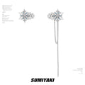 SUMIYAKI Exquisite Snowflake Tassel Ear Clips