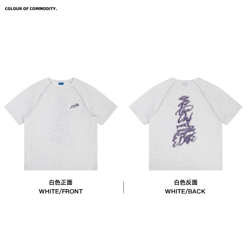 NewJNXS Retro Hot Silver Printing Tee