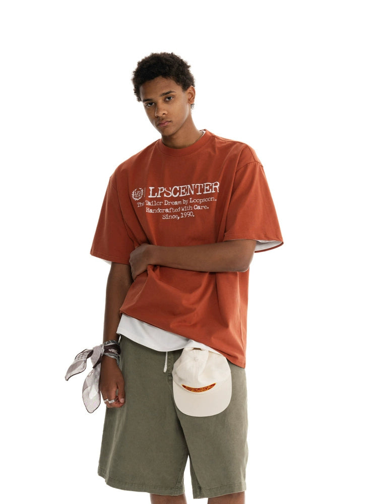 Loopsoon Badge Made Old Printed Retro Tee
