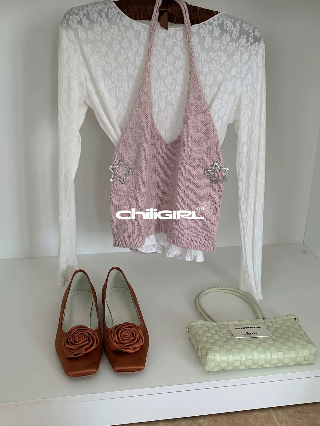 CHILIGIRL Square Head Flat-soled Shoes