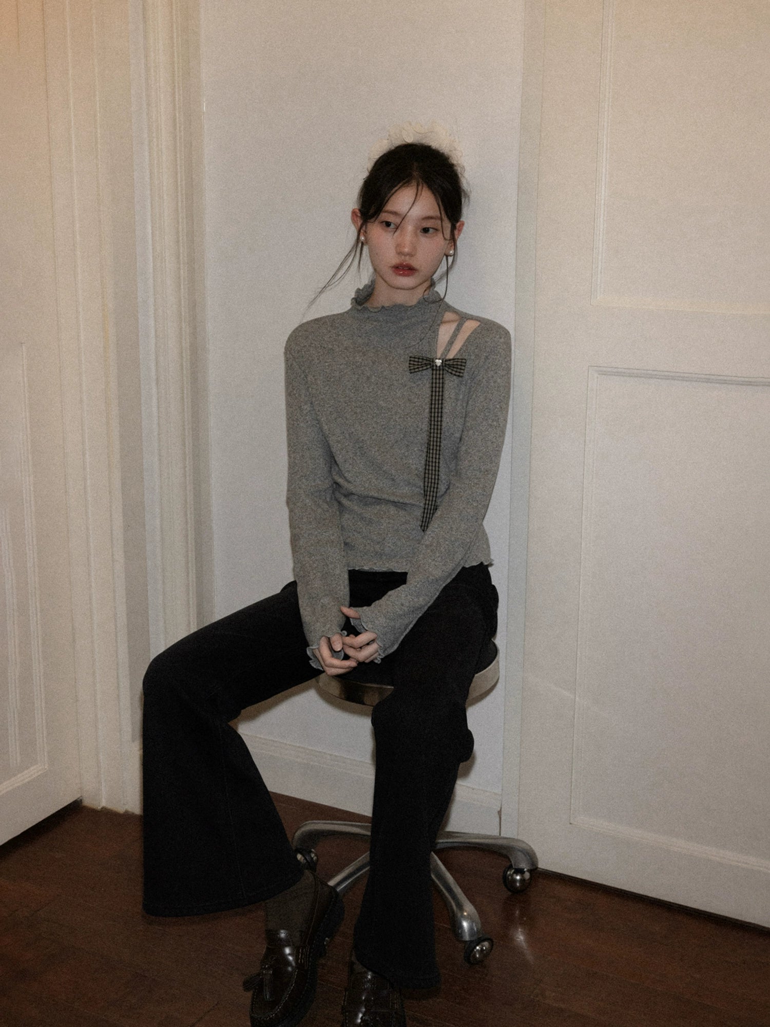 Cantonstory Vintage High Waist Skinny Jeans