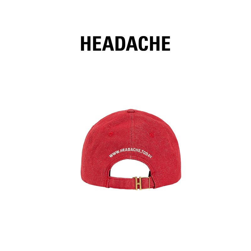 HEADACHE Embroidered Curved-brimmed Baseball Cap