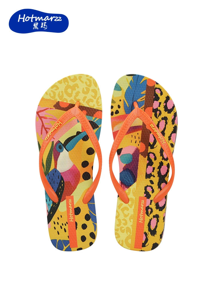 Hotmarzz Trendy Flower Beach Flip-flops