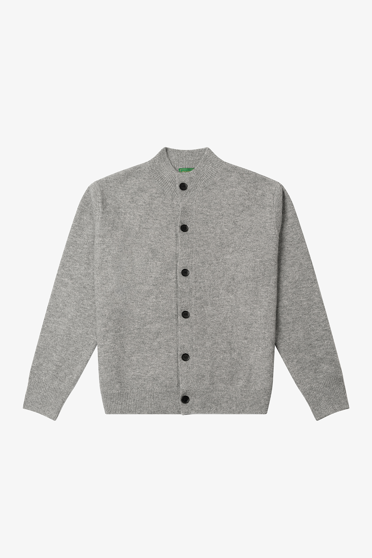 NO LOGO Knitted Button-up Neck Cardigan Sweater