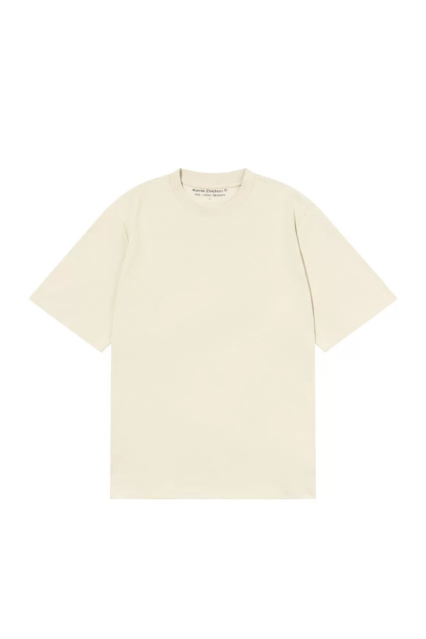 NO LOGO Summer Solona Boxy Wide-Fit Small Neckline Solid Basic Tee