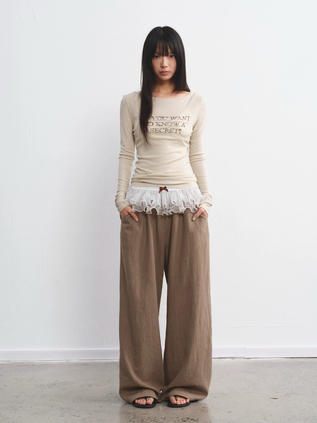 LINY LIBERTY Sling Vest Long-sleeved Set