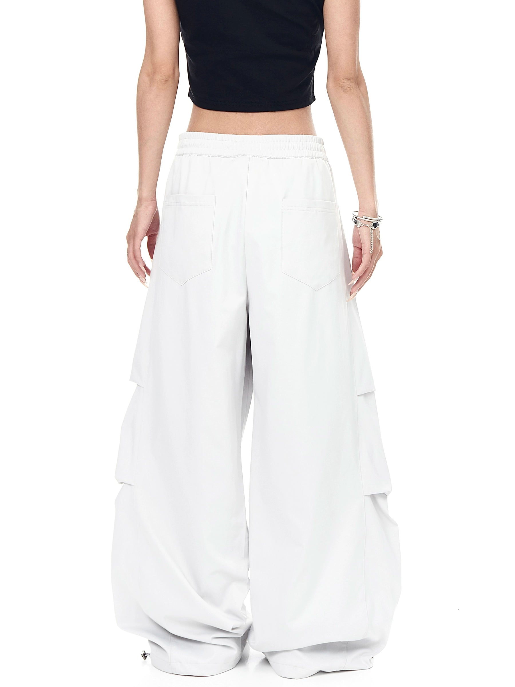 BLACKLISTS Pleated Quick-drying Tooling Narrow Scimitar Pants