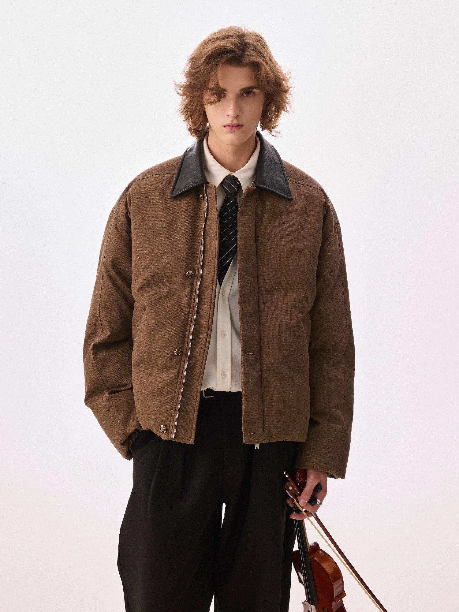 CHOR Casual Lapel Ruffian Handsome Jacket Cotton Clothes