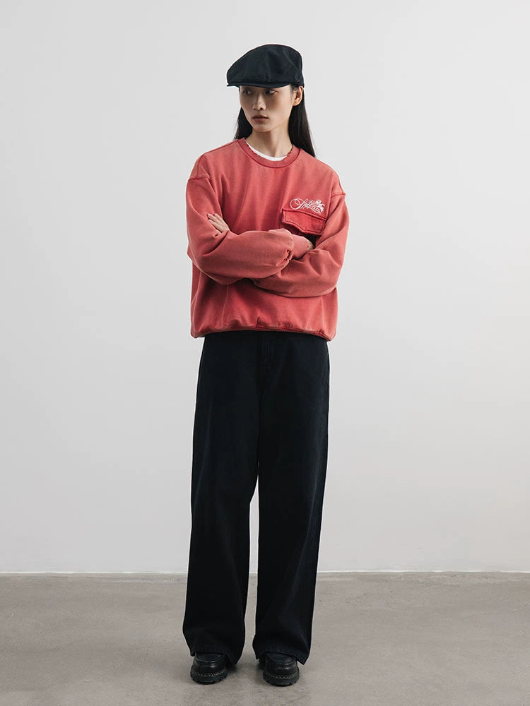 SUPERTOFU Busted Embroidered Turtleneck Sweater