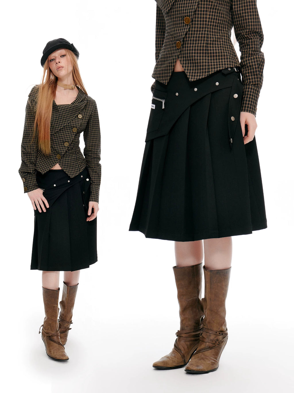 JIKOO Retro Loose Straight Culottes
