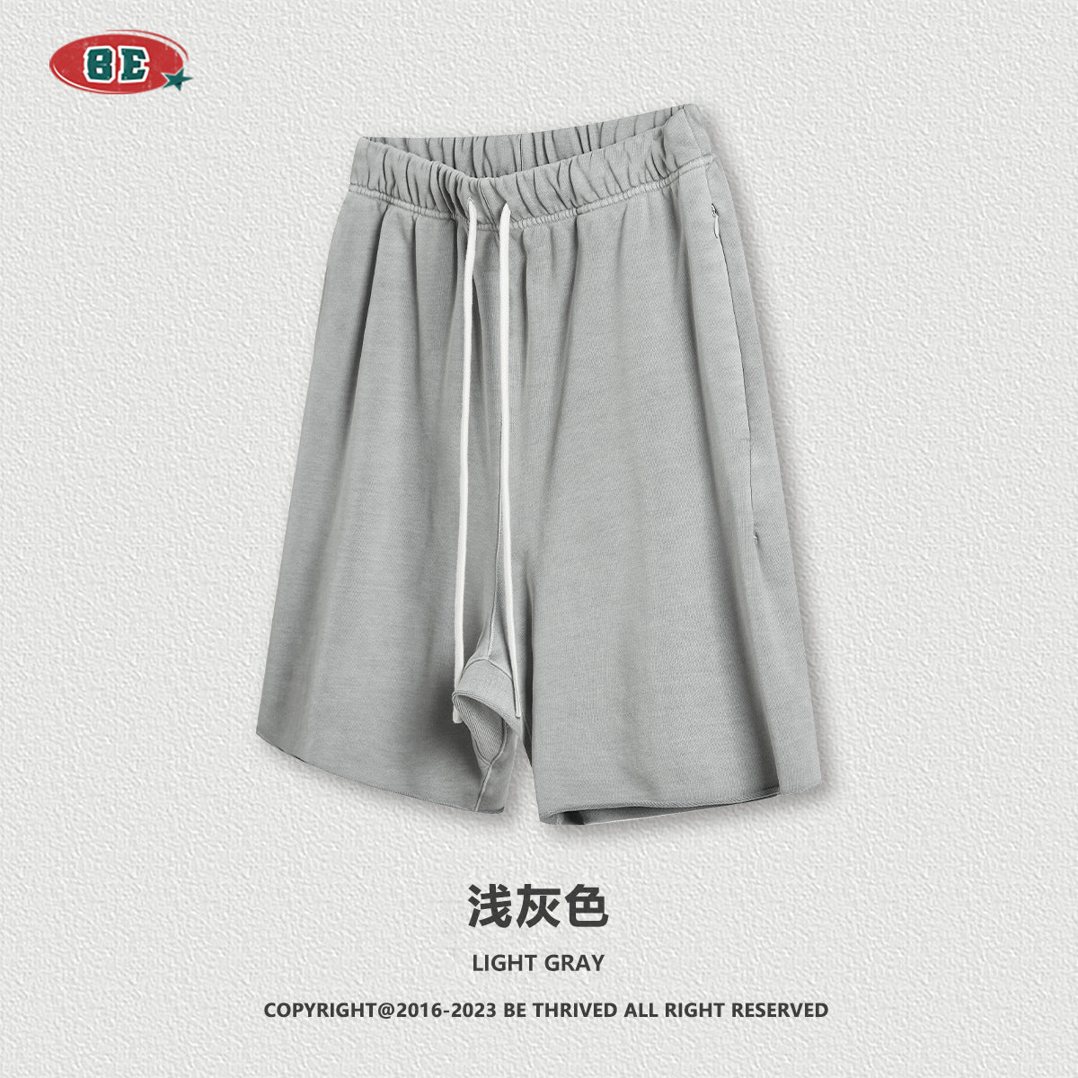 (Clearance) BE 100% Cotton loose-edge shorts