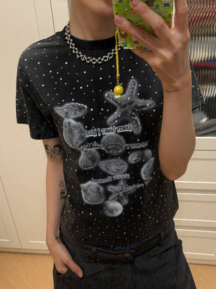 MMBBT Full Diamond Starfish Print Tee