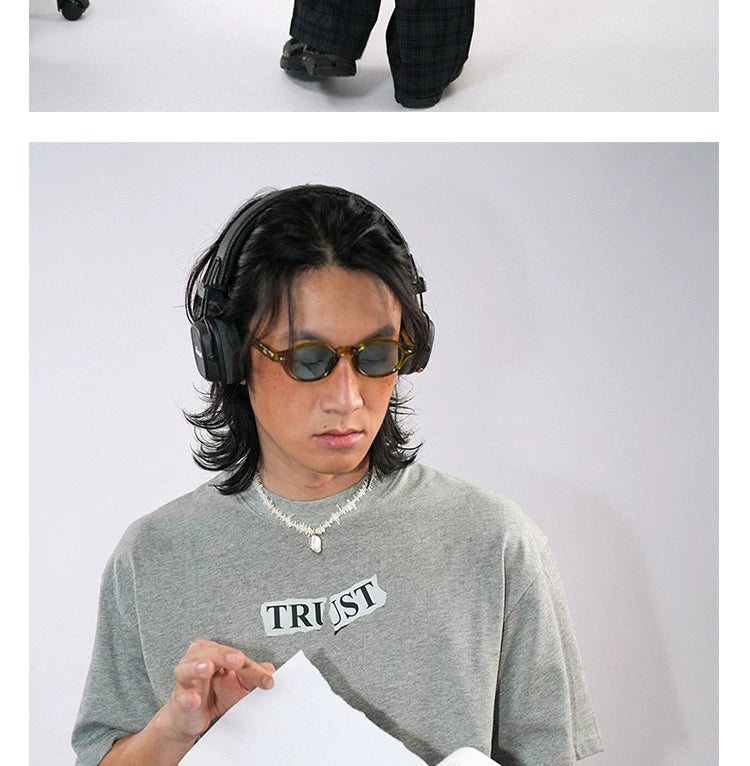 O3PARK Versatile Loose Text Printed Tee