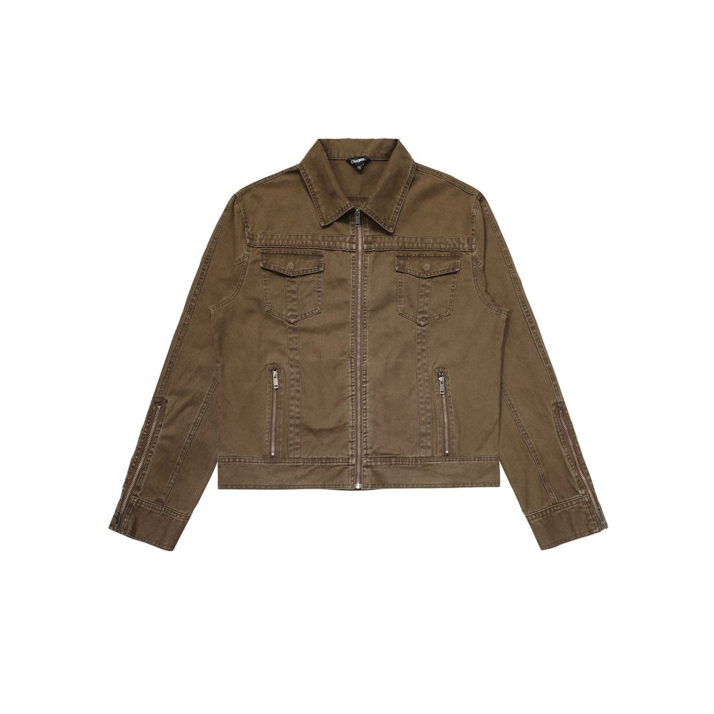 CHANYOOU Retro Old Deconstructed Denim Jacket