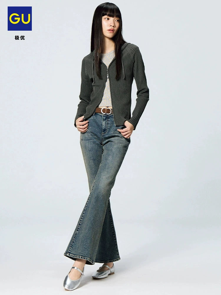 GU Mary Jane Small Square Head Flat Ballet Shoes